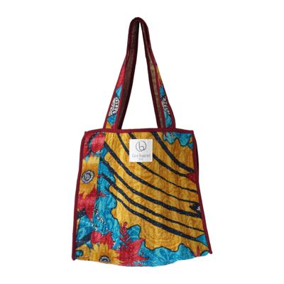 Tote bag en kantha N°315