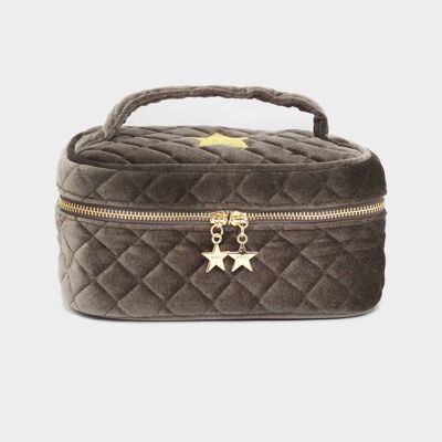 VIKI BIG TROUSSE WITH GOLD STAR TAUPE