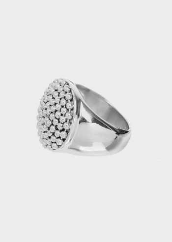 TACHE. BAGUE ACIER ARGENT 3