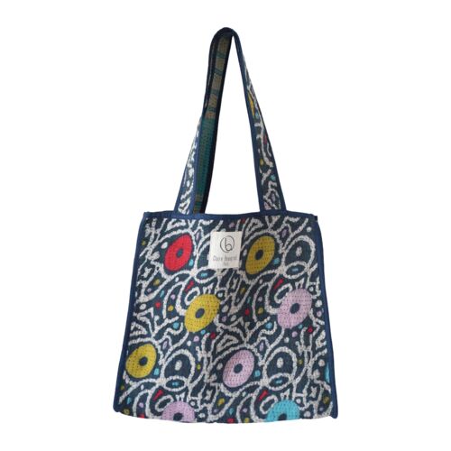 Tote bag en kantha N°319