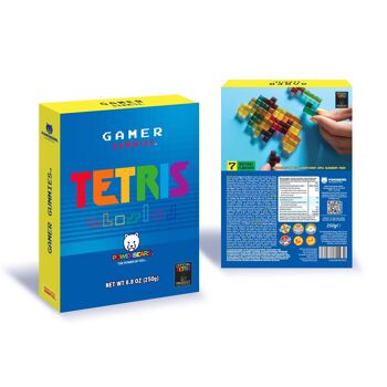 Powerbeärs Gamer Gummies Gift Box Tetris - Gummies avec 20% de jus de fruits et vitamines, 8 saveurs fruitées 5