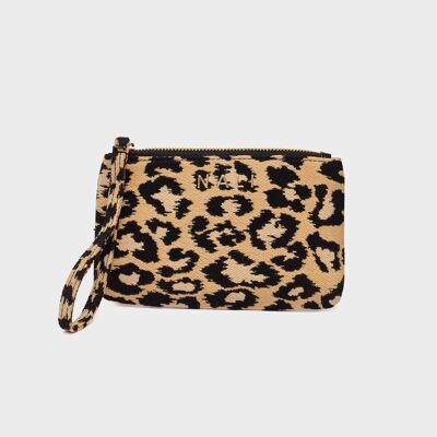 LEILA ENVELOPE WALLET W/ HANDLE ANIMALIER