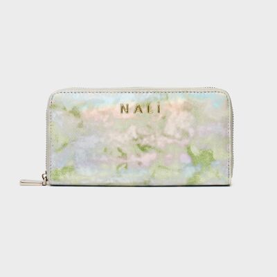 LADY IRIDESCENT WALLET IN GREEN