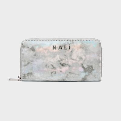 LADY IRIDESCENT WALLET IN BLACK