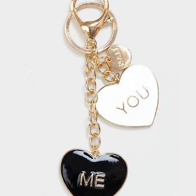 KEYRING ME & YOU BLACK