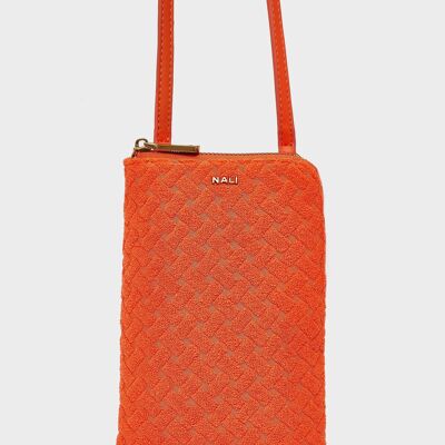 FLO PHONE BAG IN ORANGE SPONGE