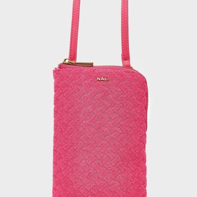 FLO PHONE BAG IN FUSHIA SPONGE