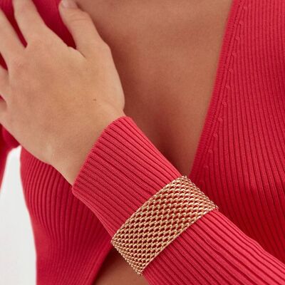 DOPPELKETTE ARMBAND IN GOLD