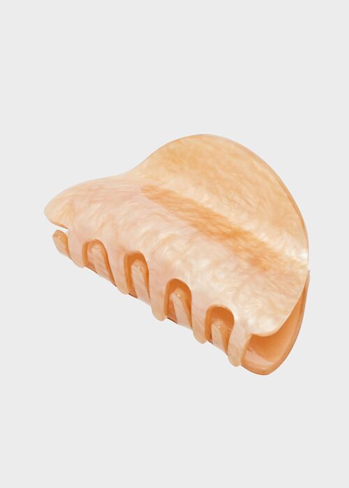 BEIGE MOTHER OF PEARL HAIR CLIP