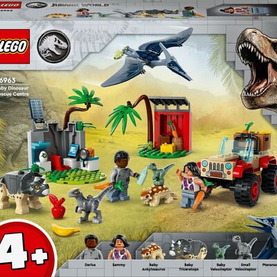 LEGO 76963 - Centro de Rescate de Bebés Dinosaurios de Jurassic World