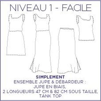 Patron de couture Simplement - Top & Jupe - 34/48 - Facile 11