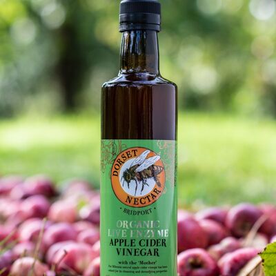 500ml Organic cider vinegar, live enzyme 6x