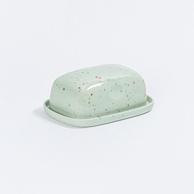 New Party Butter Dish Green