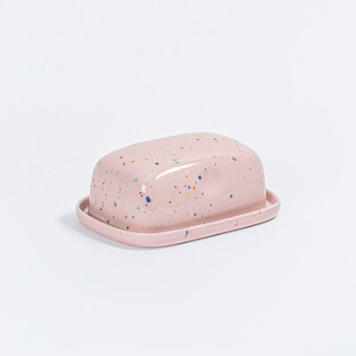 New Party Butter Dish Pink