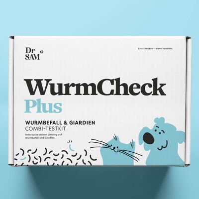 WurmCheck Plus - test di laboratorio per vermi e Giardia