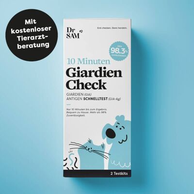 10 minute Giardia check - antigen self-test