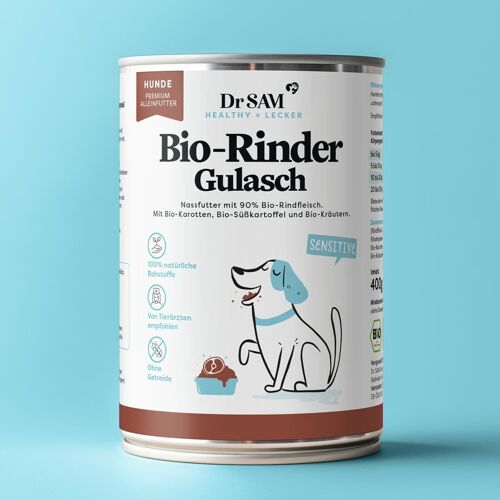 Rinder Goulasch für Hunde, 400g