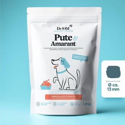 Premium Trockenfutter Pute & Amarant für Hunde - 1,8 kg