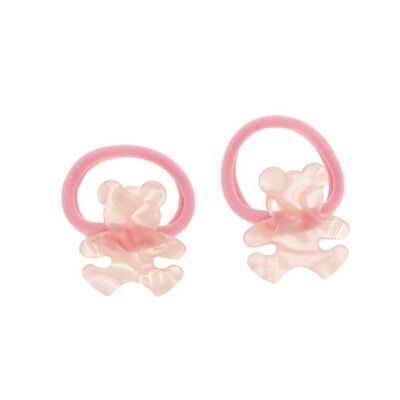 Set di 2 elastici per capelli per bambini con orsetti