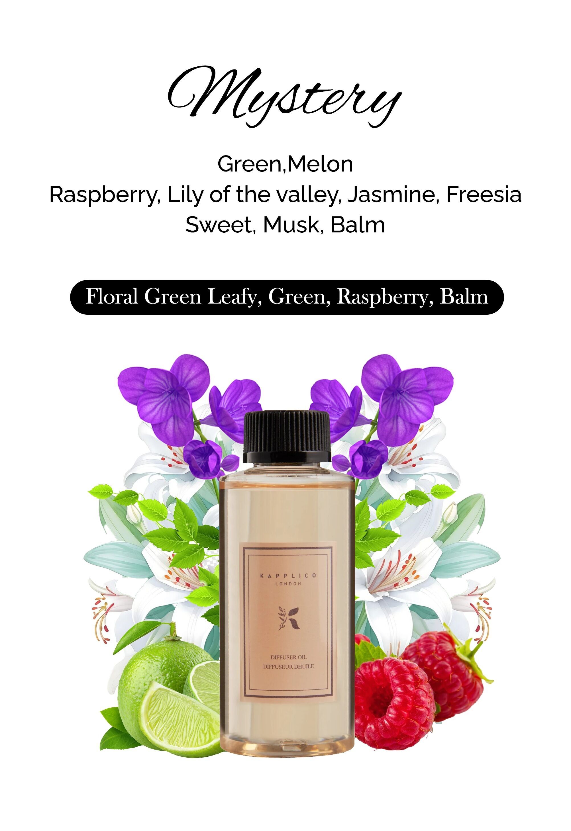 Kapplico Mystery Diffusoröl 200 ml – Rätselhafte Aromatherapie-ätherische Ölmischung für eine fesselnde Atmosphäre