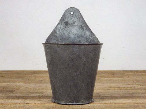 Vintage Galvanised Wall Planter