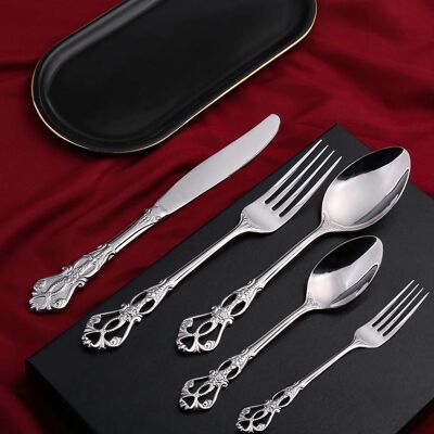 Konigtum KOC-5269S 30pcs Fine 18/10 Alloy Cutlery Set SILVER