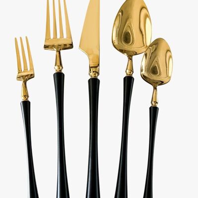 Konigtum KOC-5274GS 30pcs Fine 18/10 Alloy Cutlery Set GOLD/SILVER