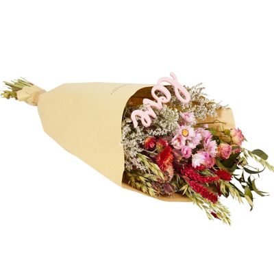 Festa della mamma - Fiori secchi - Bouquet di campo - Cuore