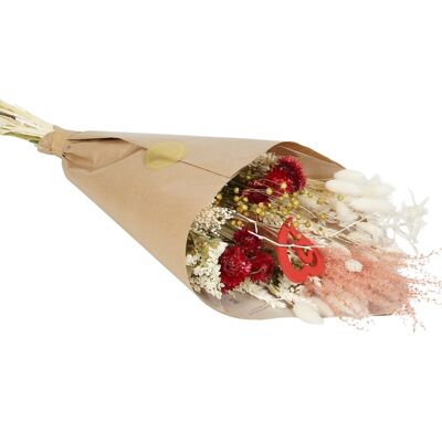 Fête des Mères - Fleurs Séchées - Bouquet Champ Exclusif Large - Coeur
