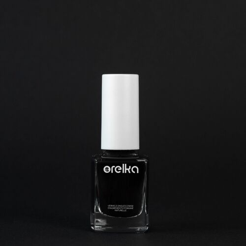 Vernis 3 en 1 bio-sourcé Noir Athéna