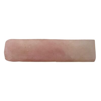Baguette en cristal brut, 10x2x0.5 cm, quartz rose