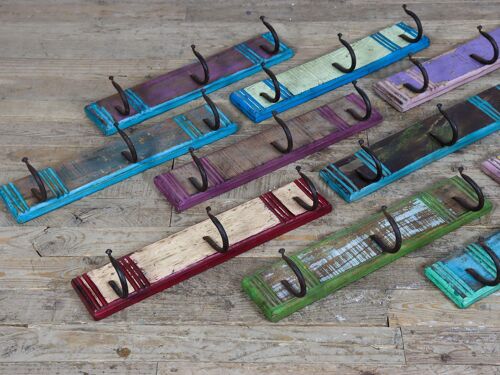 Vintage Reclaimed Wood Coat Hooks