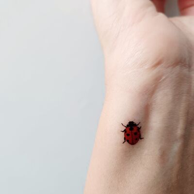 ladybug temporary tattoos (set of 8)