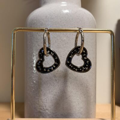 Silver “Heart” earrings