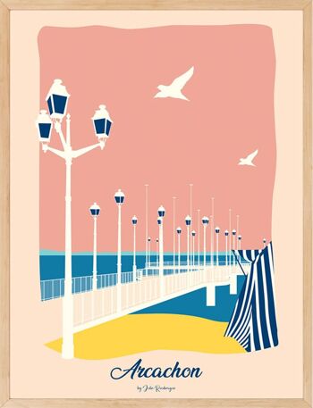 Affiche ARCACHON Jetée Thiers 2