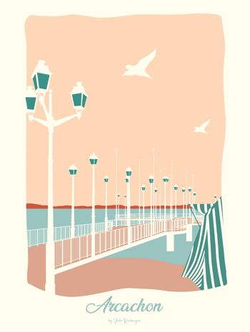 Affiche ARCACHON Jetée Thiers 7