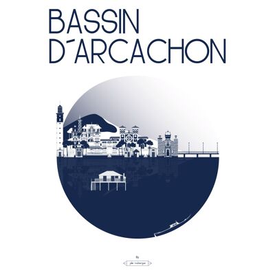Poster BACINO DI ARCACHON La Città