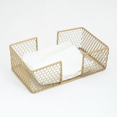 Handcrafted Iron Mesh Classic Tissue Holder