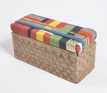 Coffret à vin en jute et coton recyclé 1