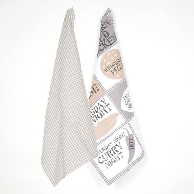 Fish & Chips Friday Kitchen Towels (Set of 2)