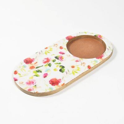 Enamelled Floral Cheese board