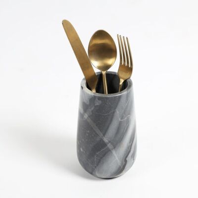 Grey Marble Classic Cutlery Holder