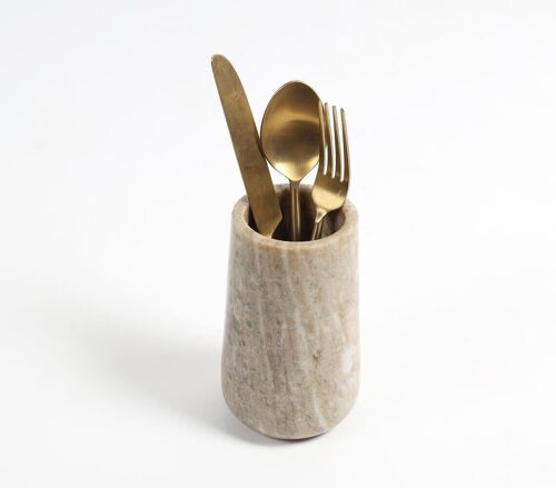 Brown Marble Classic Cutlery Holder