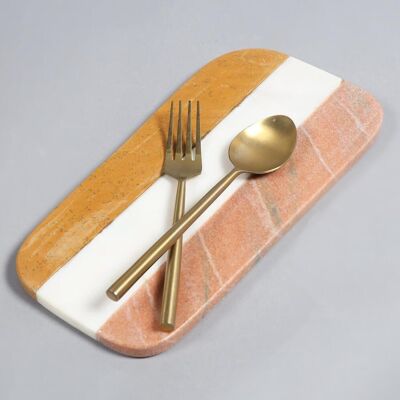 Block Striped Marble Cheeseboard