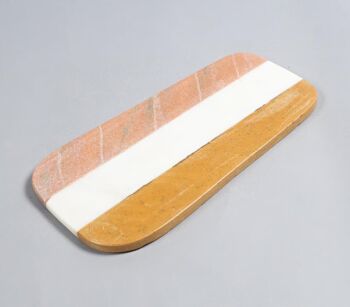 Plateau à fromage en marbre rayé bloc 2