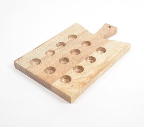 Raw Mango Wood Egg Stand (12 eggs)