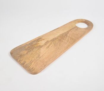 Planche à découper étroite classique en bois de manguier 3