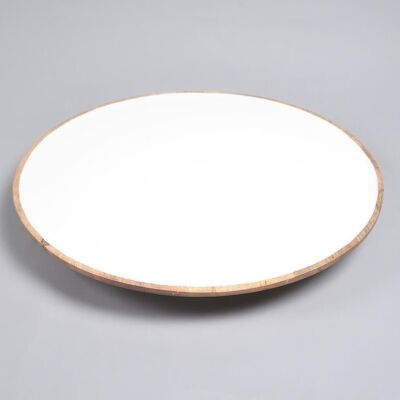 Enamelled mango Wood Rotating Cake Stand