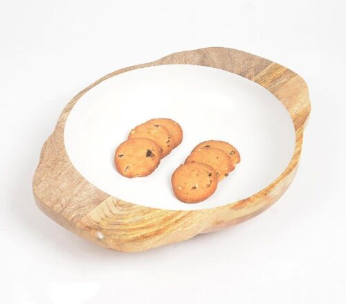 Natural Mango Wood Serving Bowl