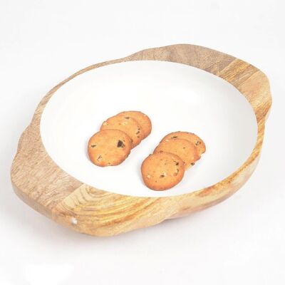 Natural Mango Wood Serving Bowl